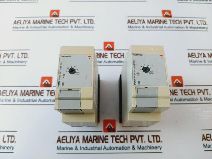 Carlo Gavazzi Pua01Cb23500V Voltage & Current Relay W/ Base 50/60Hz
