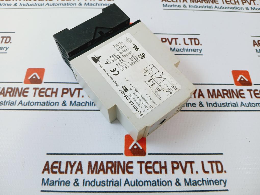 Carlo Gavazzi Pua01Cb23500V Voltage & Current Relay W/ Base 50/60Hz