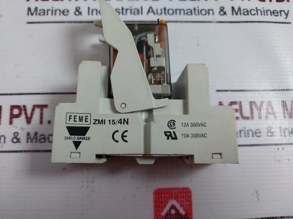 Carlo Gavazzi Zmi 15/4n Relay Socket 12a 300v