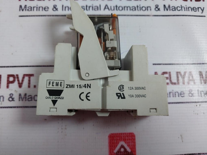 Carlo Gavazzi Zmi 15/4n Relay Socket 12a 300v