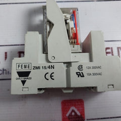 Carlo Gavazzi ZMI 15/4N Solid State Relay With Socket 12A 3000VAC / 10A 300VAC