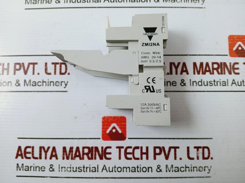 Carlo Gavazzi Zmi2Na Rmia 2 Pole Relay Socket Base 12A 300Vac