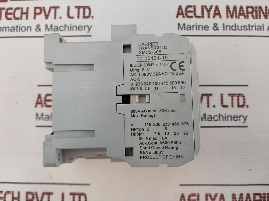 Carrier 10-00431-10 Contactor 30A 600V