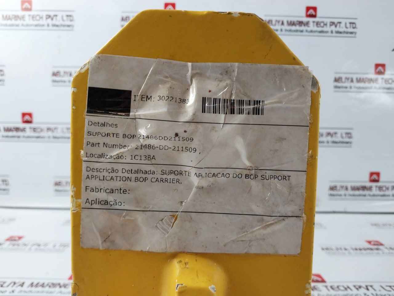 Carrier 21486-dd-211509 Bop Support Heavy Duty Yellow Steel Bracket