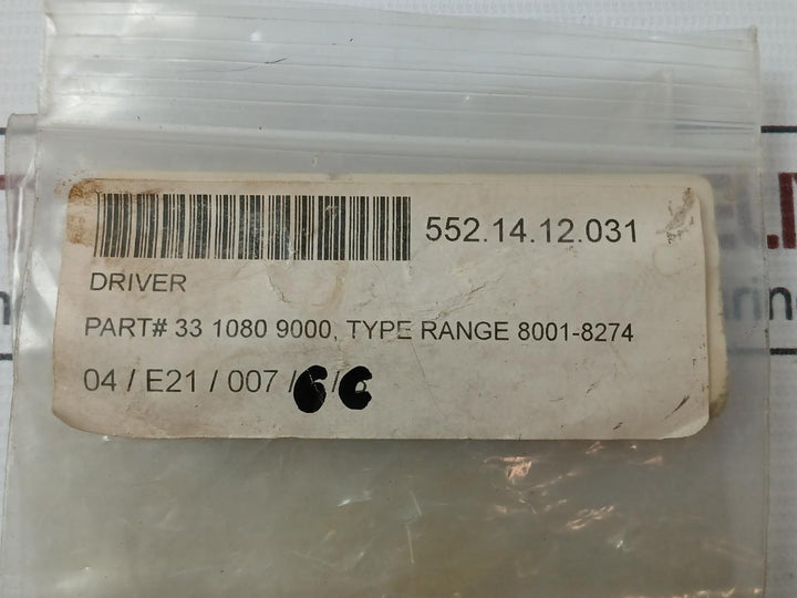 Carrier 33.1080.9000 Drive Coupling