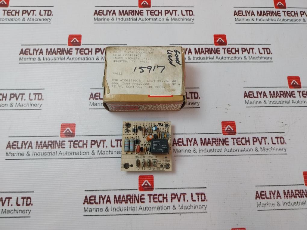 Carrier Hn 67Zz 001 Time Delay Relay 18-30 Vac