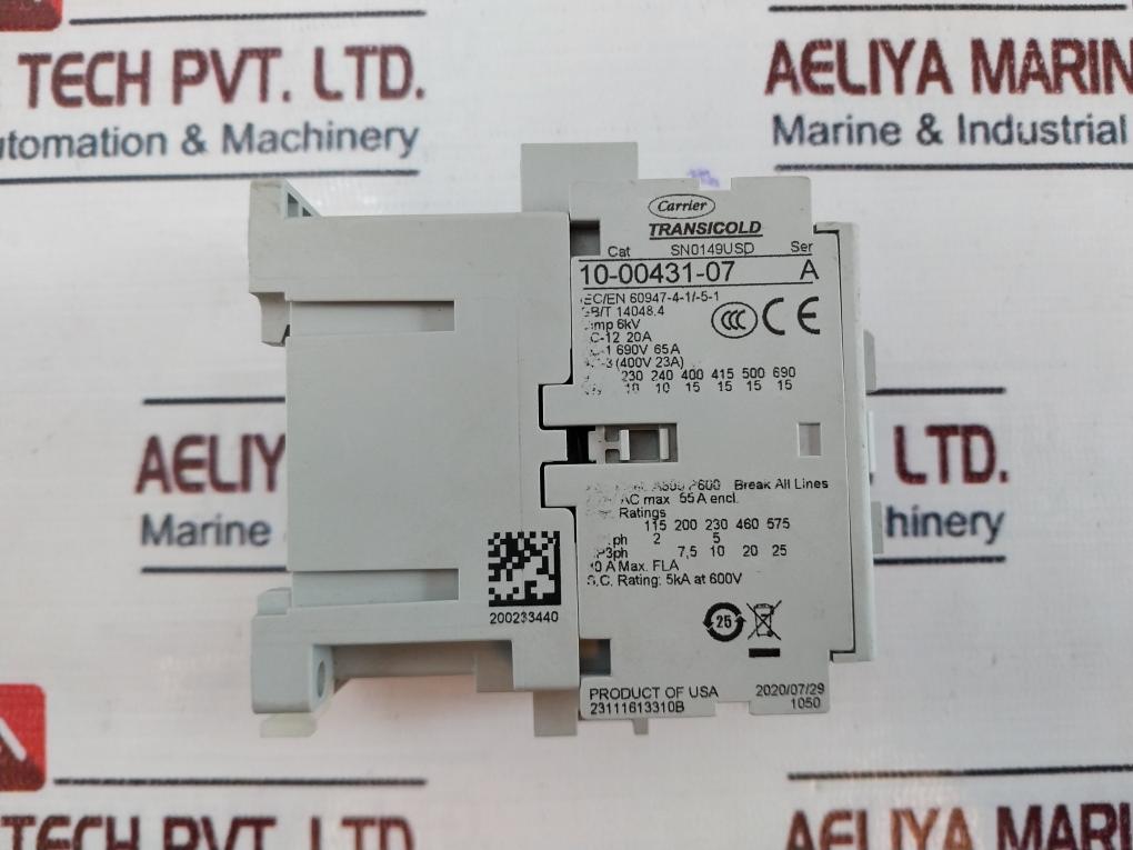 Carrier Sn0149Usd Transicold Contactor