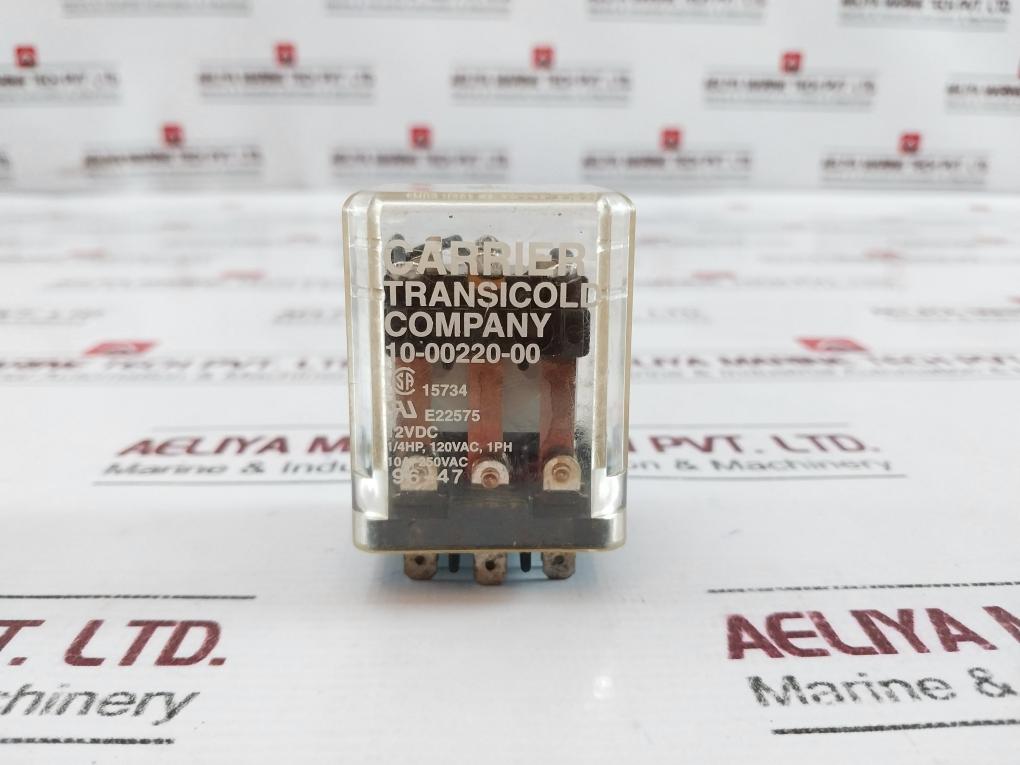 Carrier Transicold 10-00220-00 Relay 12Vdc 10A 60Hz