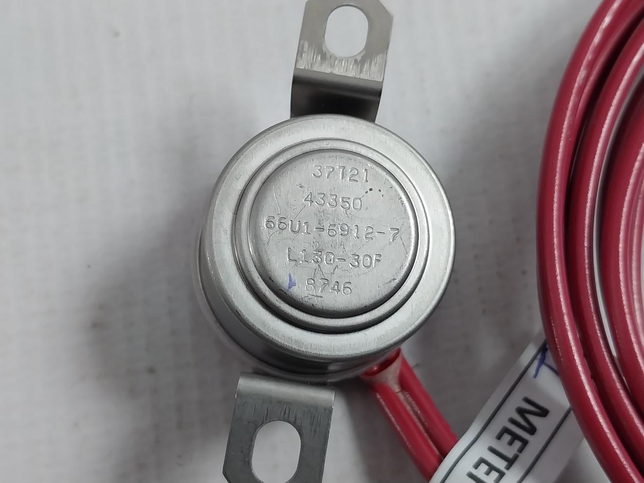 Carrier Transicold 66U1-6912-7 Thermostat Switch 1 Meter 600V