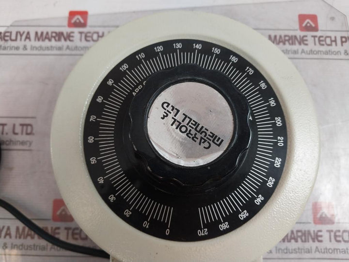 Carroll & Meynell Cmv 5E-1 Variable Transformer 240V. 1Ph 50/60Hz 10-16A 250V