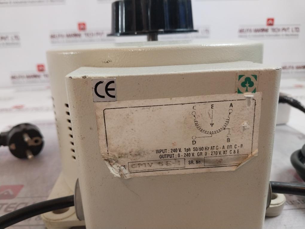 Carroll & Meynell Cmv 5E-1 Variable Transformer 240V. 1Ph 50/60Hz 10-16A 250V