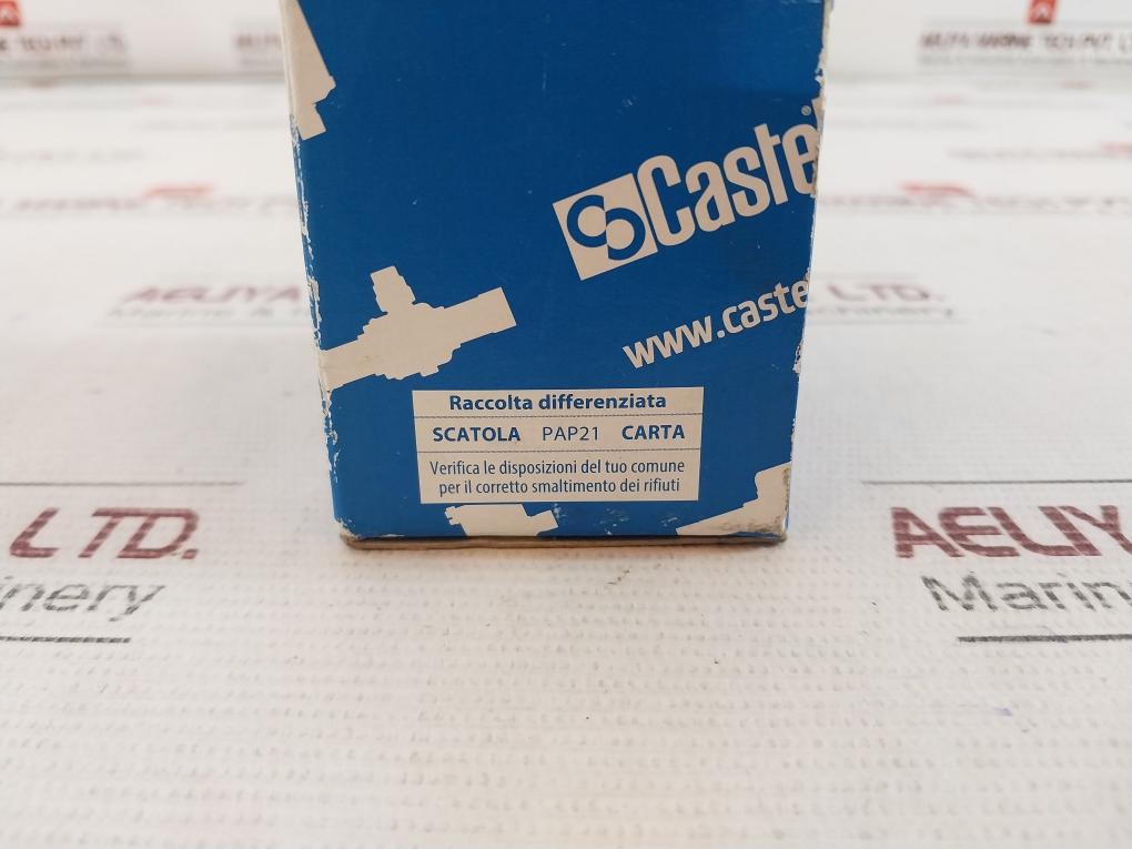 Castel 6010/2 Hermetic Valve Pap21 1/4" Flare 16Nm