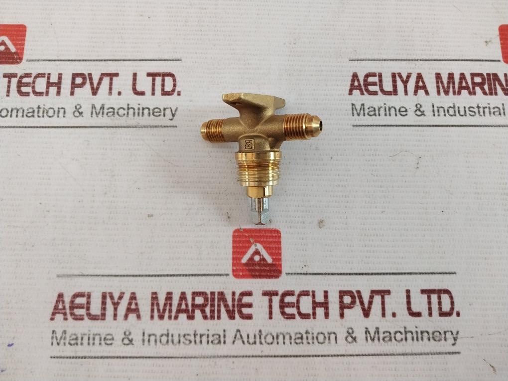 Castel 6010/2 Hermetic Valve Pap21 1/4" Flare 16Nm