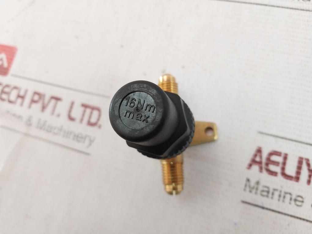 Castel 6010/2 Hermetic Valve Pap21 1/4" Flare 16Nm
