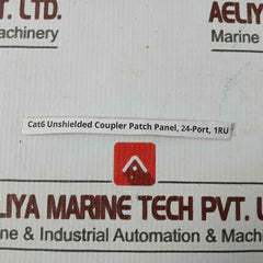 Cat6 24 Port Unshielded Coupler Patch Panel 1Ru