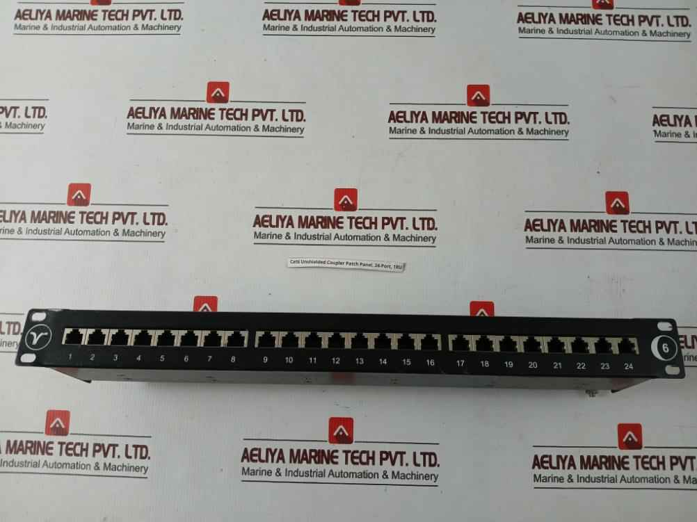 Cat6 24 Port Unshielded Coupler Patch Panel 1Ru