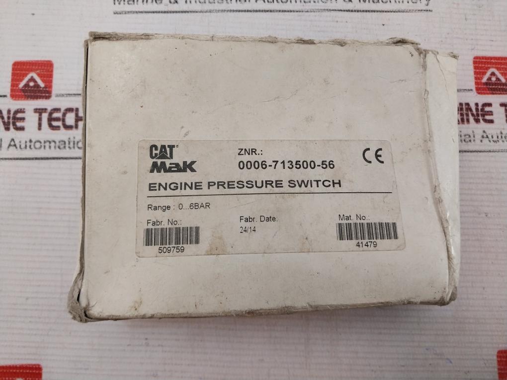 Cat Mak 0.00.6-71.35.00-56 Engine Pressure Switch 12 Bar/1.2 Mpa