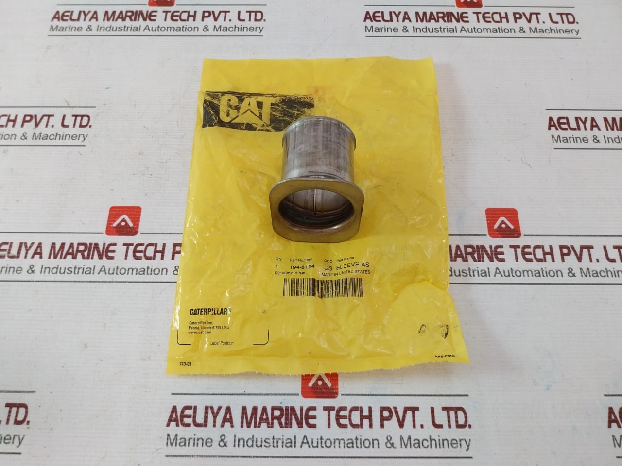 Caterpillar 194-8124 Sleeve Assembly D21M06Y18Pr6