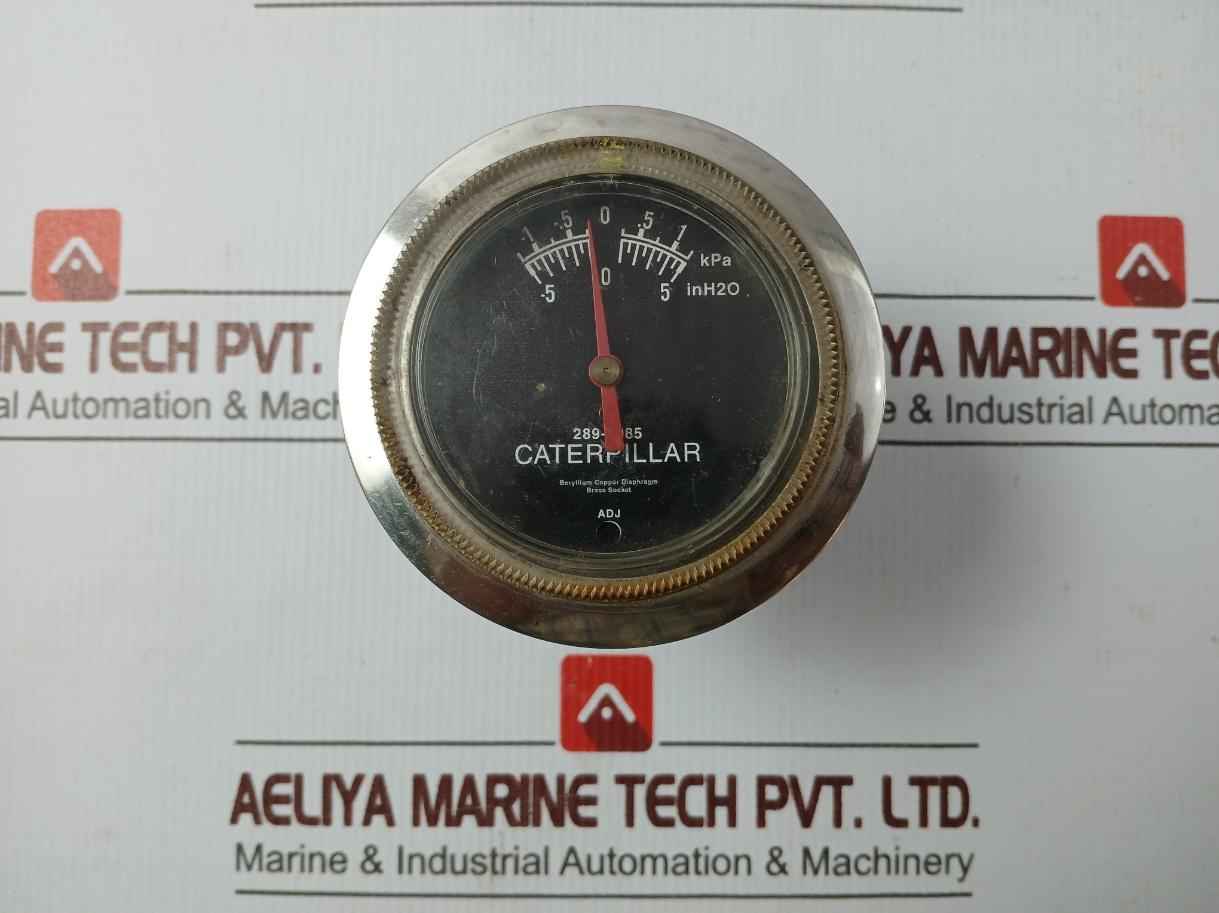 Caterpillar 289-9985 Beryllium Copper Diaphragm Brass Socket Pressure Gauge