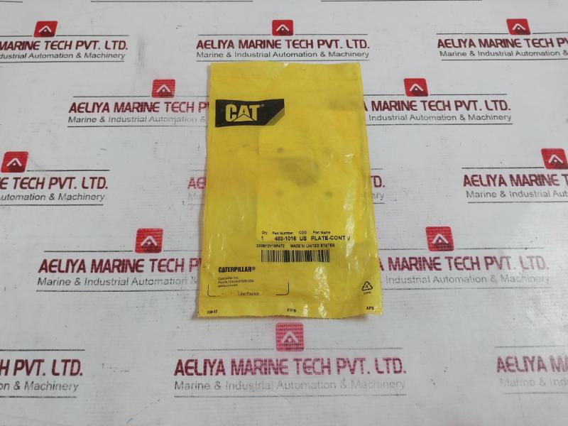 Caterpillar 483-1016 Fuel Instruction Plate 4831016