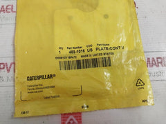 Caterpillar 483-1016 Fuel Instruction Plate 4831016