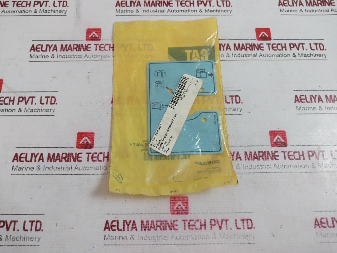 Caterpillar 483-1016 Fuel Instruction Plate 4831016