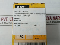 Caterpillar 7W2937 Oil Pressure Indicator 0-80 Psi