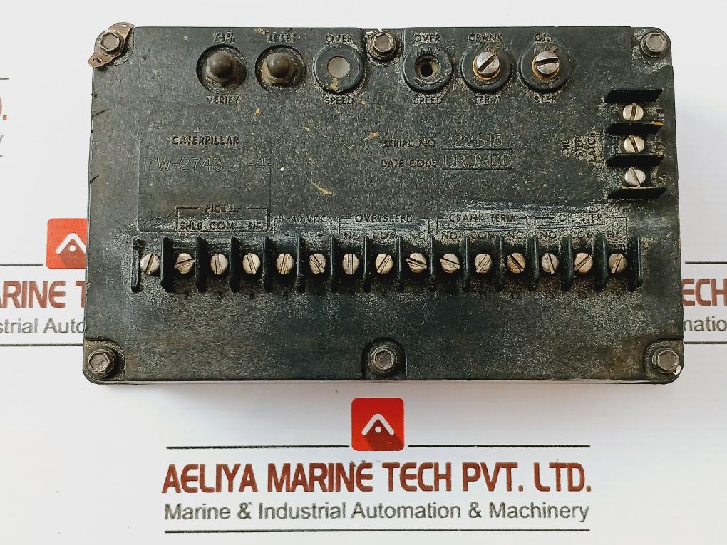 Caterpillar 7W-2743-4 Speed Switch 20519-0178 8-40 Vdc