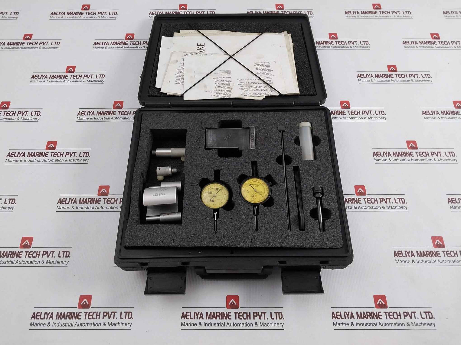 Caterpillar Cat 9U5132 Complete Measuring Dial Indicator Tool Set 0–25 Mm