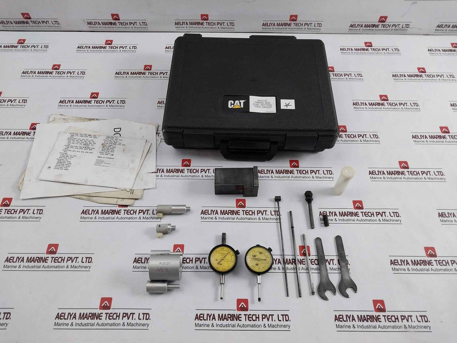 Caterpillar Cat 9U5132 Complete Measuring Dial Indicator Tool Set 0–25 Mm