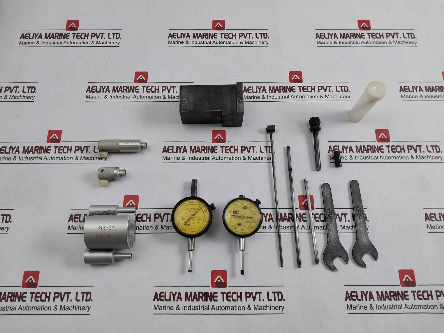 Caterpillar Cat 9U5132 Complete Measuring Dial Indicator Tool Set 0–25 Mm