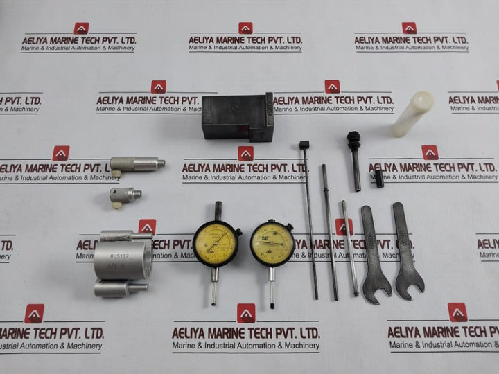 Caterpillar Cat 9U5132 Complete Measuring Dial Indicator Tool Set 0–25 Mm