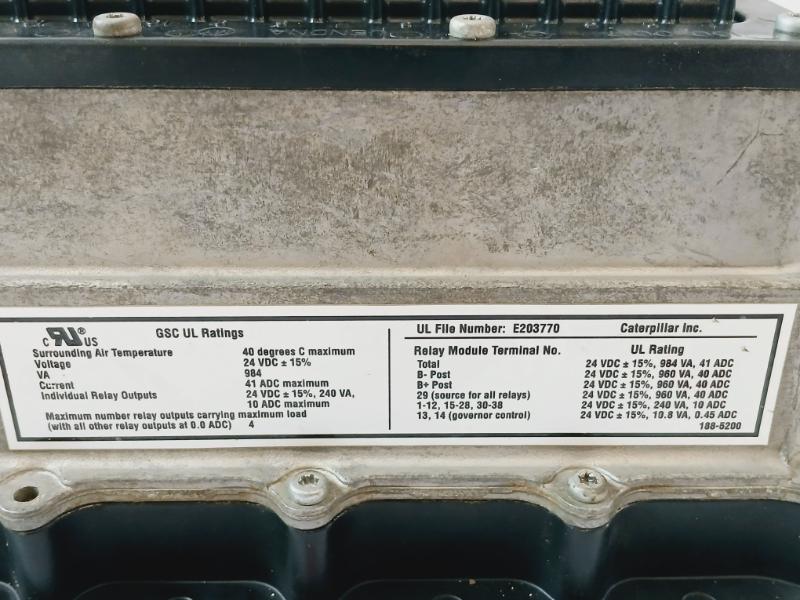Caterpillar E203770 Control Panel 984 Va 28450037He 188-5200 (Not Working)