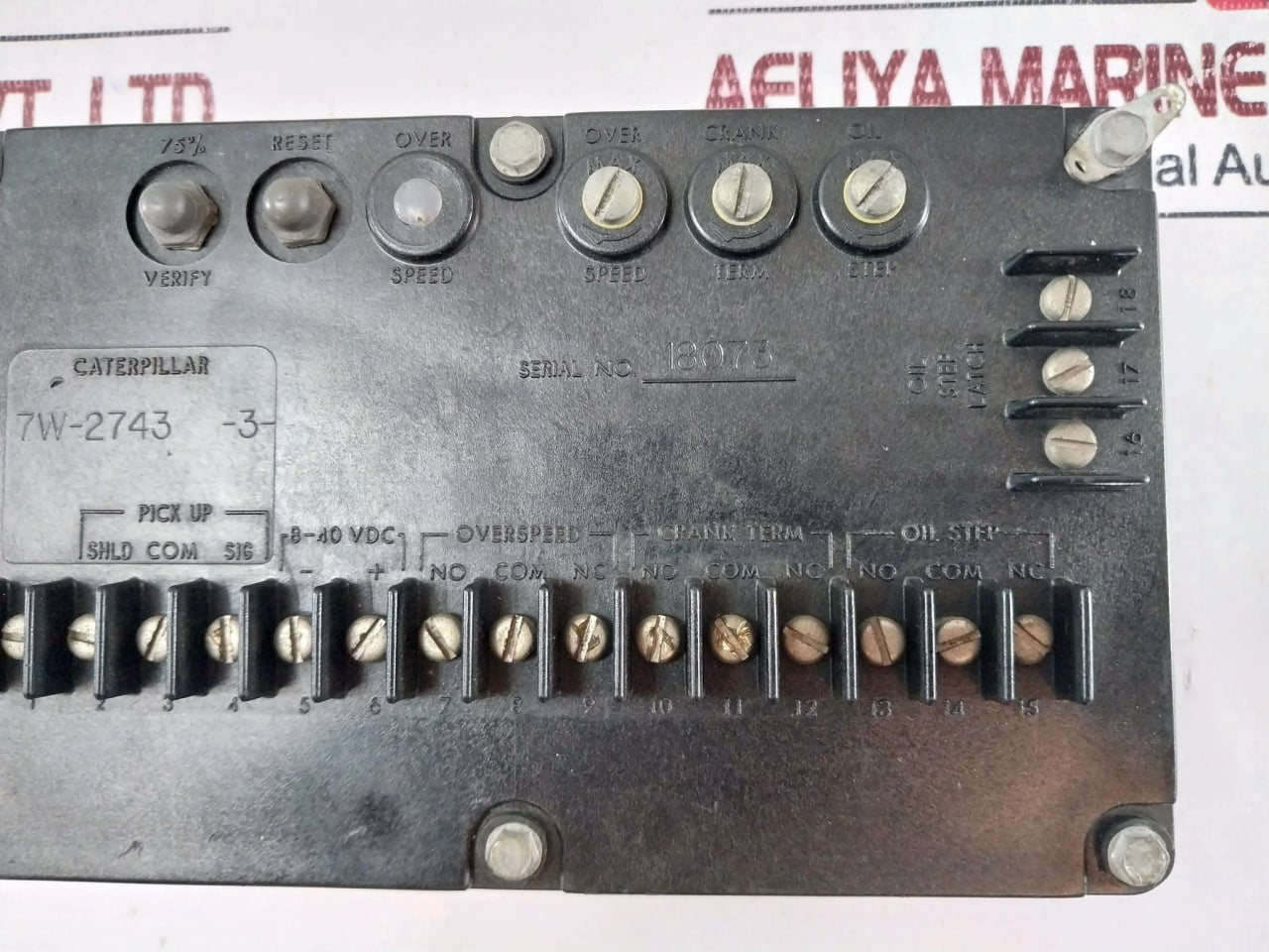 Caterpillar 7W-2743-3 Switch Control Unit 8-40 Vdc 10X7368
