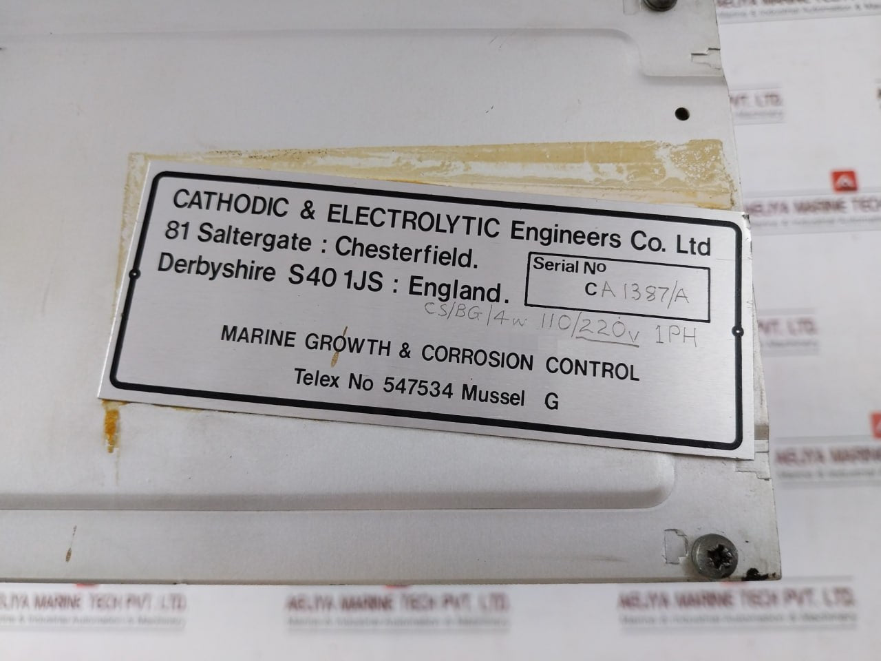Cathelco Cs/Bg/4W Marine Anti-fouling Corrosion Control Unit 110/220V 1 Ph