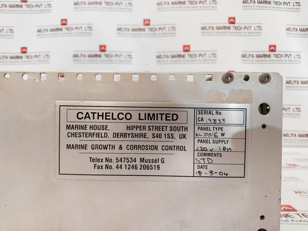 Cathelco El/Dd/6W Anti-fouling System Panel 220Vac 220V 1Pm Iec 60947-7-2