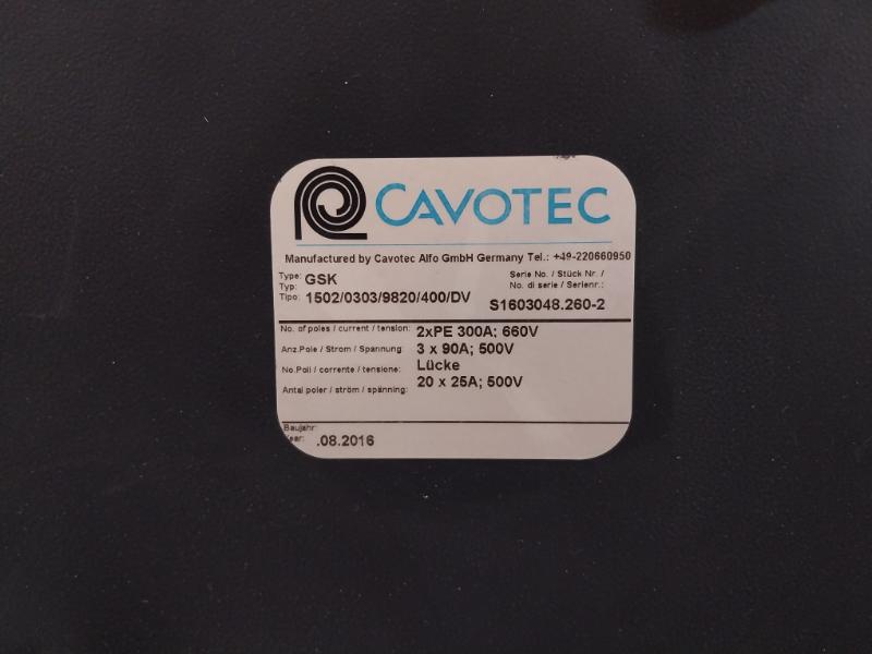 Cavotec Gsk 1502/0303/9820/400/Dv Slip Ring Assembly Column Type 2Xpe 300A 660V