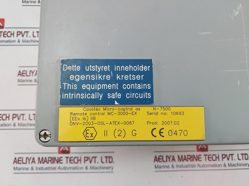 Cavotec Mc-3000-ex Remote Control 220Vac