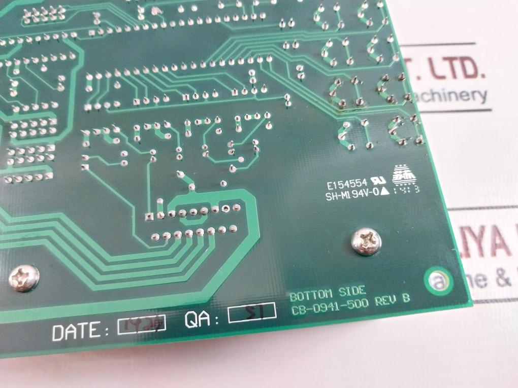 Cb-0941-500 Static Control System Rev: B