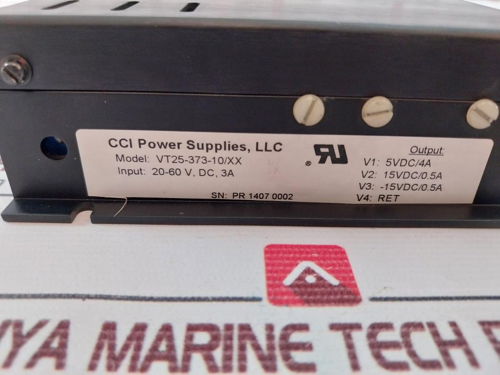 Cci Power Supplies Vt25-373-10/Xx 20-60V Dc 3A