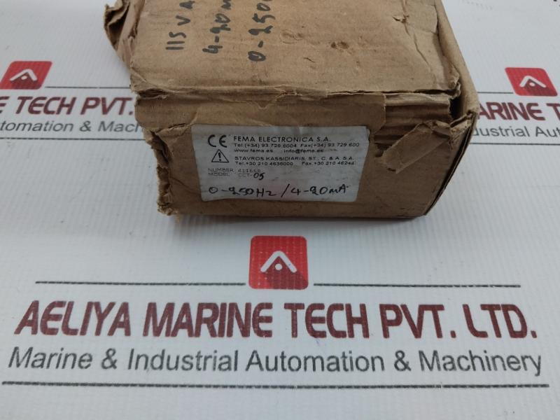 Cct-05 Isolated Signal Converter 4-20Ma Fema Electronica