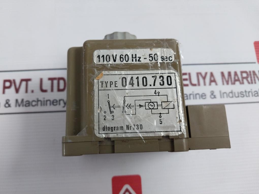 Cdc 0410.730 Timer Delay Relay 0-50 Sec 110V 60Hz