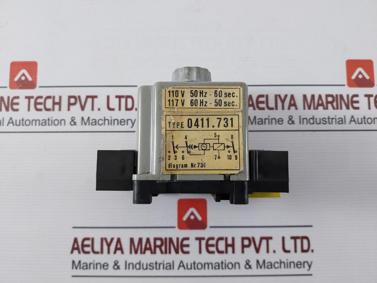 Cdc 0411.731 Micron Time Delay Relay 110V Ac 50Hz –60 Sec 117V Ac, 60Hz–50 Sec