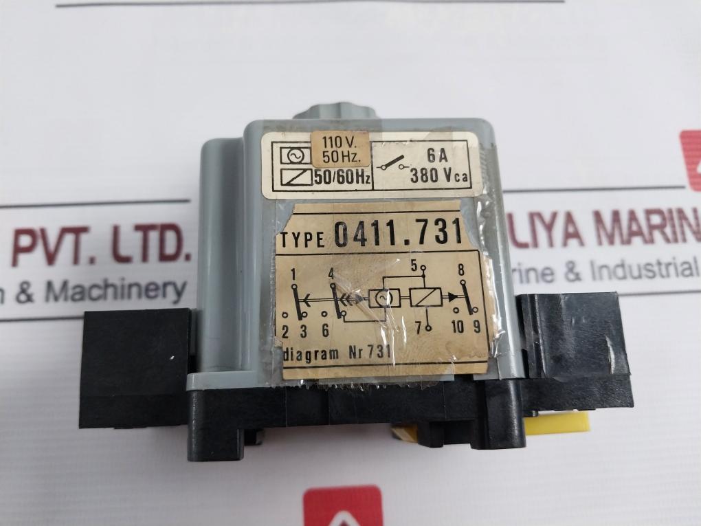 Cdc 0411.731 Time Delay Relay 0-50Sec 60Hz 0-60Sec 50Hz 110V 6A 380Vca