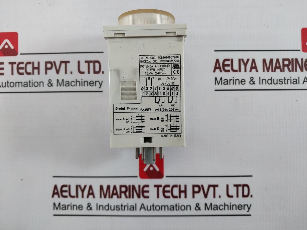 Cdc Tc82 Multifunction Timer Tc820Un857Z00 12Va 240V~ 50/60Hz 8(5)A 250V~