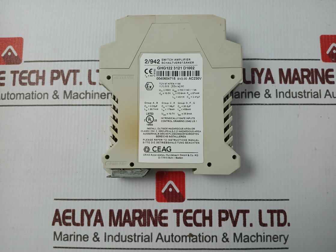 Ceag 2/942 Switch Amplifier Ver Sv2.00 230V Ac/ 1 Va 67Mw Ghg122 3121 D1002