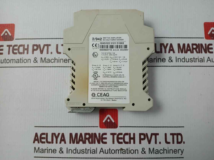 Ceag 2/942 Switch Amplifier Ver Sv2.00 230V Ac/ 1 Va 67Mw Ghg122 3121 D1002