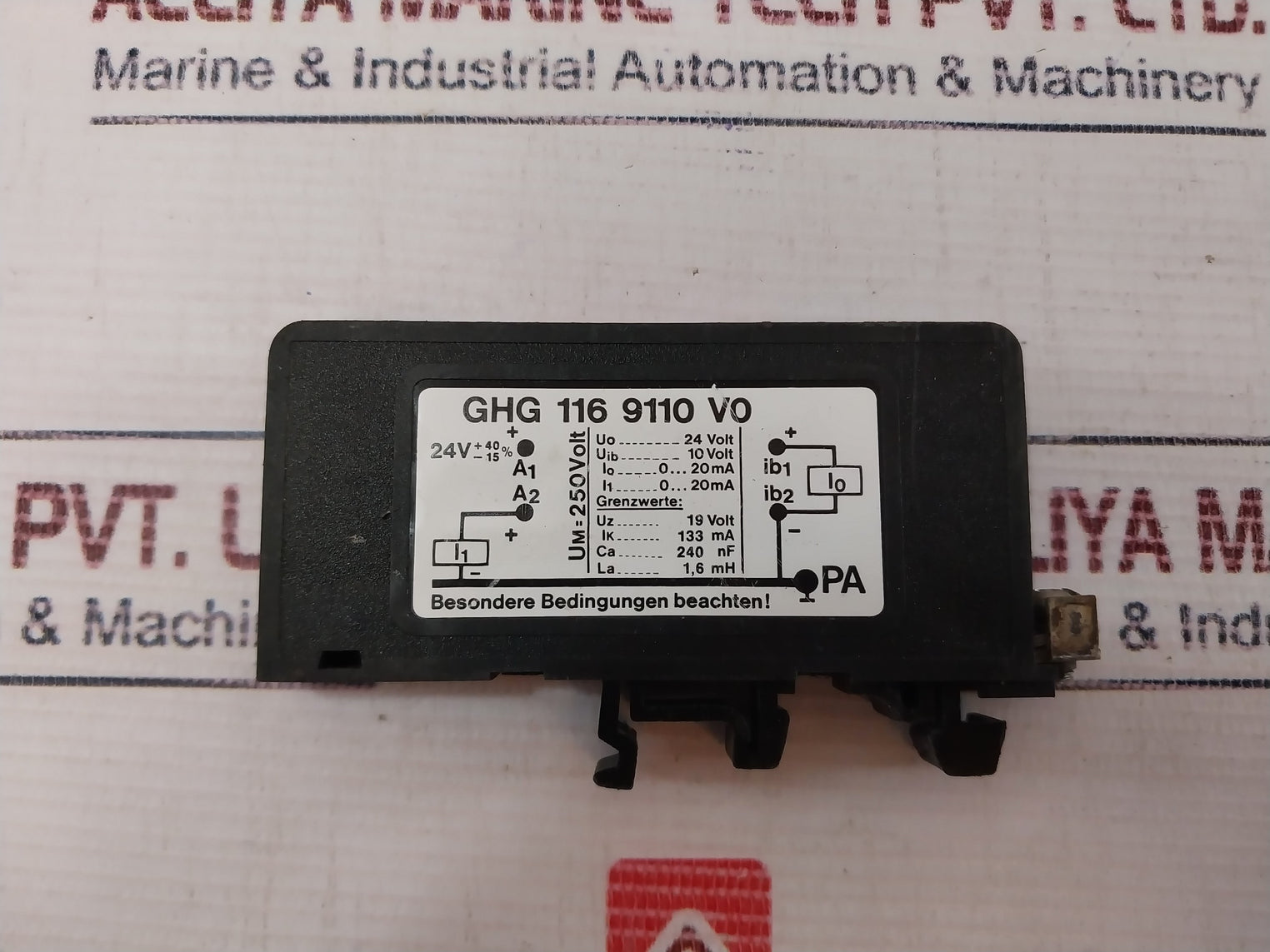 CEAG GHG 116 9110 V0 Analog Transmitter 250 Volt 87.101990 X
