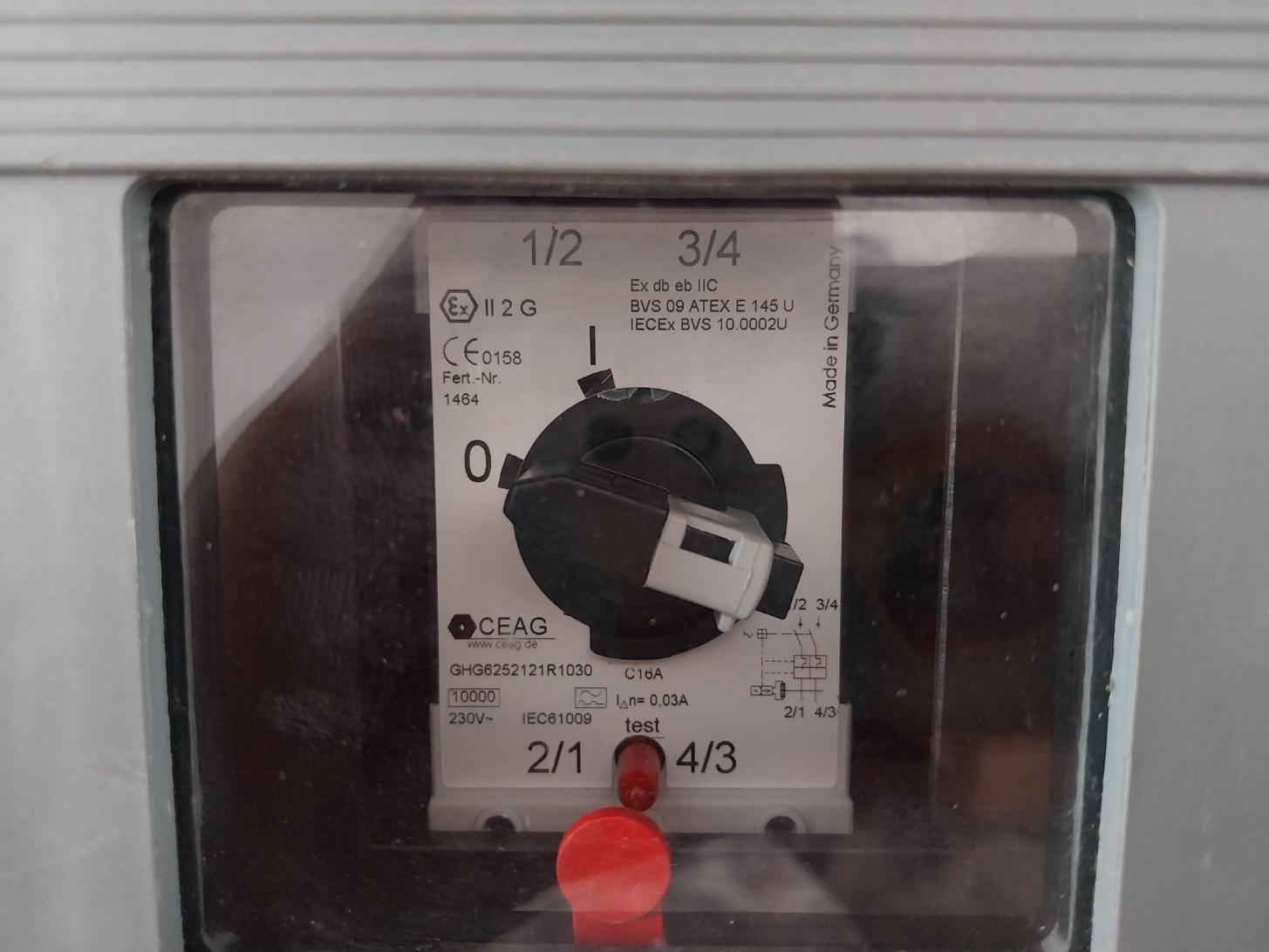 Ceag Ghg6190003R7221 Enclosed Switch Disconnector Unit 230V 50Hz