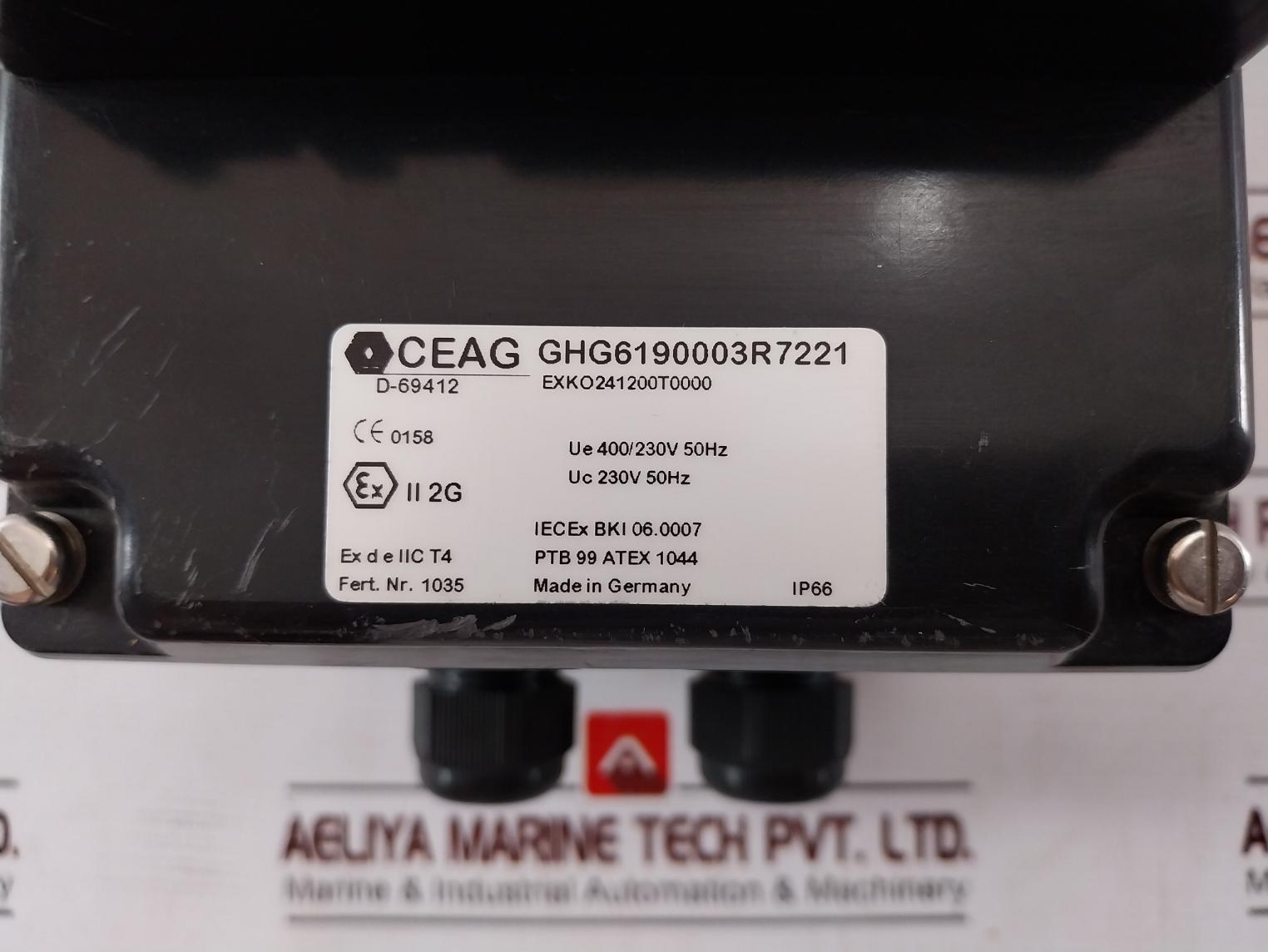 Ceag Ghg6190003R7221 Enclosed Switch Disconnector Unit 230V 50Hz